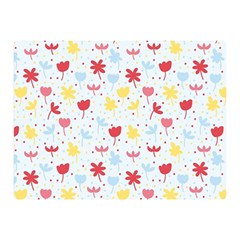 Seamless Colorful Flowers Pattern Double Sided Flano Blanket (mini) 