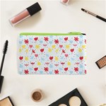 Seamless Colorful Flowers Pattern Cosmetic Bag (XS) Back