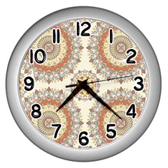 1940s Lace Stitch Wall Clocks (silver) 