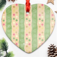 Seamless Colorful Dotted Pattern Ornament (heart) 