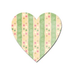 Seamless Colorful Dotted Pattern Heart Magnet