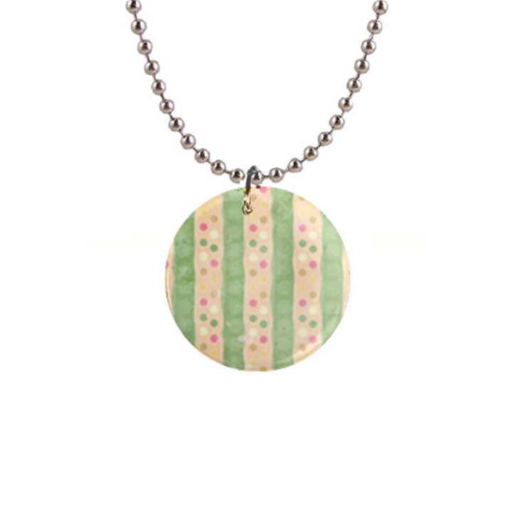 Seamless Colorful Dotted Pattern Button Necklaces