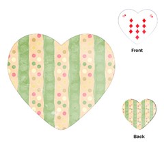 Seamless Colorful Dotted Pattern Playing Cards (heart) 