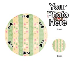 Seamless Colorful Dotted Pattern Playing Cards 54 (round)  by TastefulDesigns