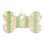 Seamless Colorful Dotted Pattern Dog Tag Bone (Two Sides) Front