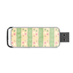 Seamless Colorful Dotted Pattern Portable Usb Flash (one Side)