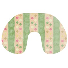 Seamless Colorful Dotted Pattern Travel Neck Pillows