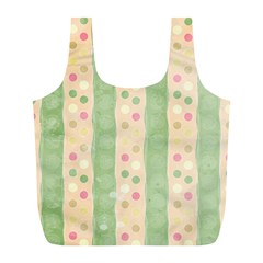 Seamless Colorful Dotted Pattern Full Print Recycle Bags (l) 