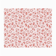 Red Seamless Floral Pattern Small Glasses Cloth by TastefulDesigns