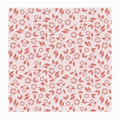 Red Seamless Floral Pattern Medium Glasses Cloth by TastefulDesigns