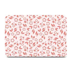 Red Seamless Floral Pattern Plate Mats