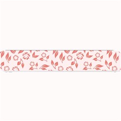 Red Seamless Floral Pattern Small Bar Mats