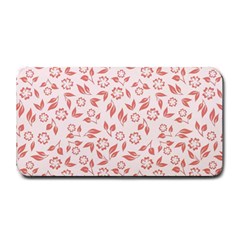 Red Seamless Floral Pattern Medium Bar Mats