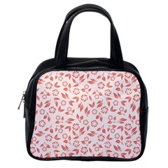 Red Seamless Floral Pattern Classic Handbags (one Side) by TastefulDesigns