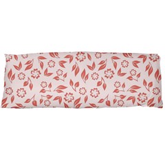 Red Seamless Floral Pattern Body Pillow Case (dakimakura)