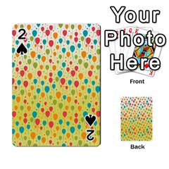 Colorful Balloons Backlground Playing Cards 54 Designs  by TastefulDesigns