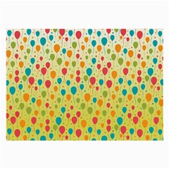 Colorful Balloons Backlground Large Glasses Cloth (2-side) by TastefulDesigns