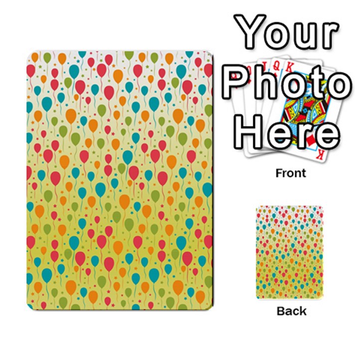 Colorful Balloons Backlground Multi-purpose Cards (Rectangle) 