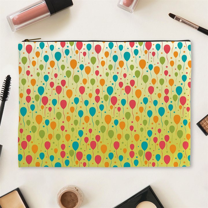 Colorful Balloons Backlground Cosmetic Bag (XL)