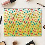 Colorful Balloons Backlground Cosmetic Bag (XL) Back