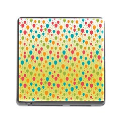 Colorful Balloons Backlground Memory Card Reader (square) by TastefulDesigns