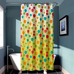 Colorful Balloons Backlground Shower Curtain 36  X 72  (stall) 