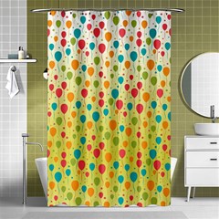 Colorful Balloons Backlground Shower Curtain 48  X 72  (small) 