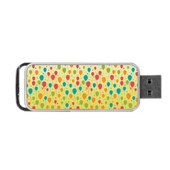 Colorful Balloons Backlground Portable Usb Flash (two Sides)