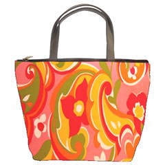 60s Flower Power  Bucket Bags