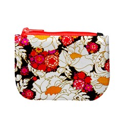 Vintage Swedish Psychedelic Flower Mini Coin Purses