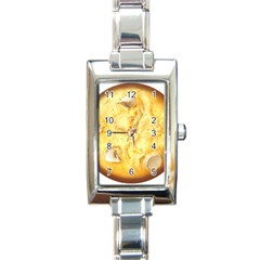 White Chocolate Chip Lemon Cookie Novelty Rectangle Italian Charm Watch by WaltCurleeArt