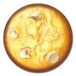 White Chocolate Chip Lemon Cookie Novelty Magnet 5  (Round) Front