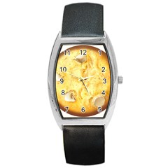 White Chocolate Chip Lemon Cookie Novelty Barrel Style Metal Watch by WaltCurleeArt