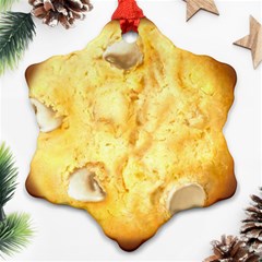 White Chocolate Chip Lemon Cookie Novelty Ornament (snowflake)  by WaltCurleeArt