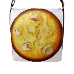 White Chocolate Chip Lemon Cookie Novelty Flap Messenger Bag (l)  by WaltCurleeArt