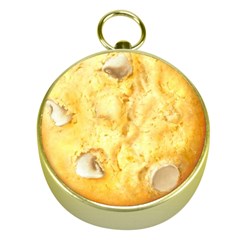 White Chocolate Chip Lemon Cookie Novelty Gold Compasses by WaltCurleeArt