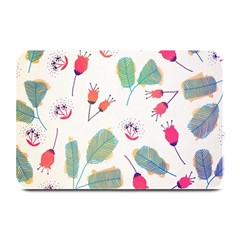 Hand Drawn Flowers Background Plate Mats