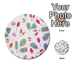 Hand Drawn Flowers Background Multi-purpose Cards (round)  by TastefulDesigns