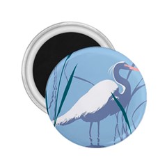 Egret 2 25  Magnets by WaltCurleeArt