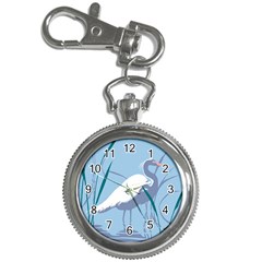 Egret Key Chain Watches by WaltCurleeArt