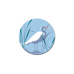 Egret Golf Ball Marker (4 Pack) by WaltCurleeArt