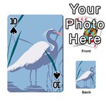 Egret Playing Cards 54 Designs  Front - Spade10