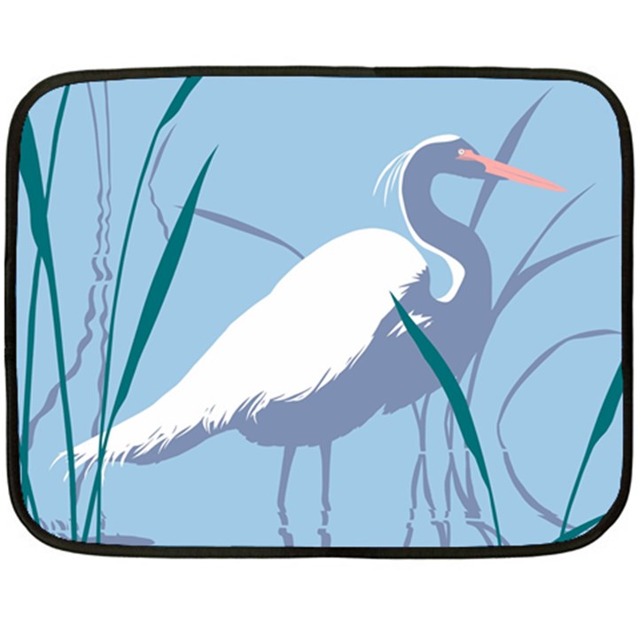 Egret Fleece Blanket (Mini)