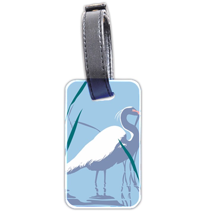 Egret Luggage Tags (Two Sides)