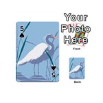 Egret Playing Cards 54 (Mini)  Front - Spade5