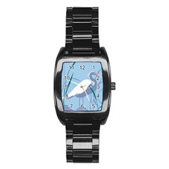 Egret Stainless Steel Barrel Watch