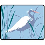 Egret Double Sided Fleece Blanket (Medium)  58.8 x47.4  Blanket Front