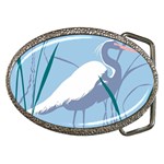 egret Belt Buckles Front