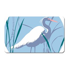 Egret Magnet (rectangular) by WaltCurleeArt