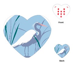 Egret Playing Cards (heart) 